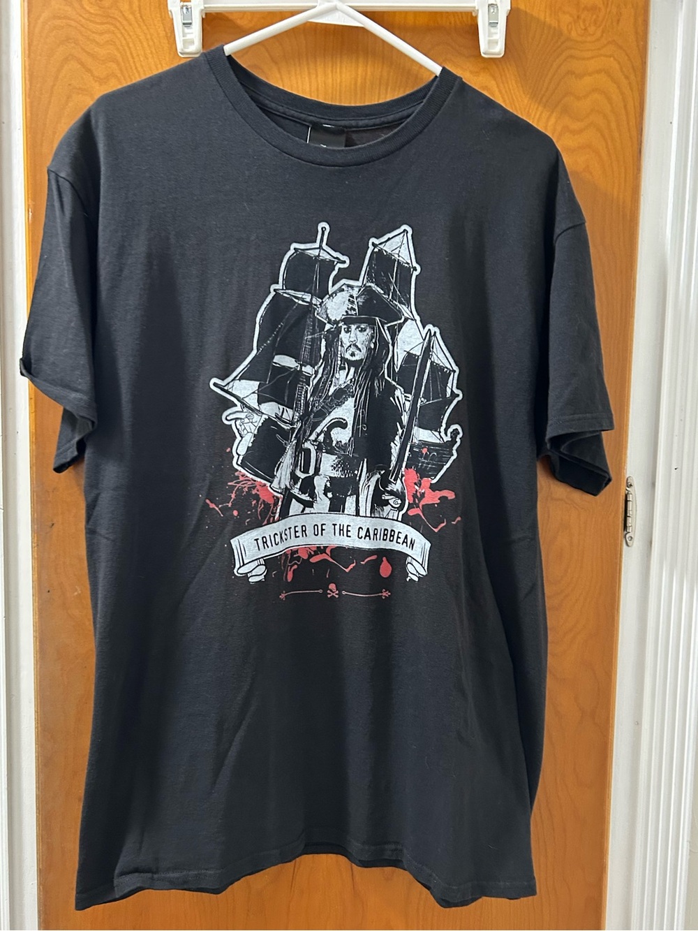 Disney Black 'Trickster of the Caribbean' Graphic Tee